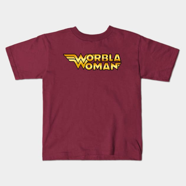 Worbla Woman Kids T-Shirt by YelloCatBean